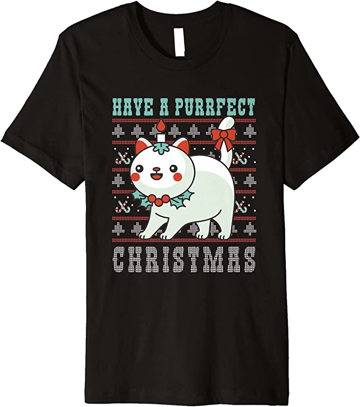 Cats For Everybody Ugly Christmas Cat & Kitten Premium T-Shirt