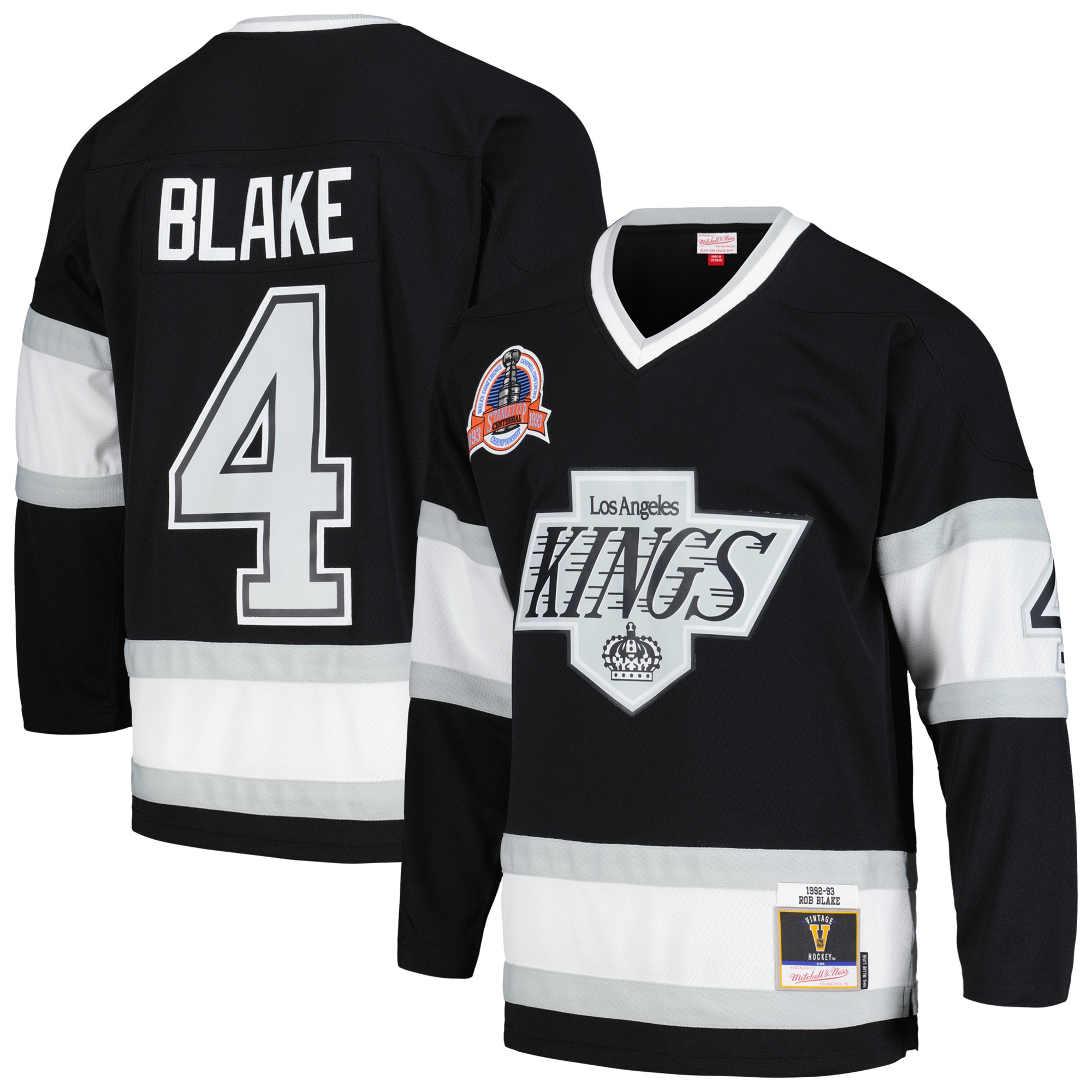 Rob Blake Los Angeles Kings Mitchell & Ness 1992/93 Blue Line Player Jersey – Black