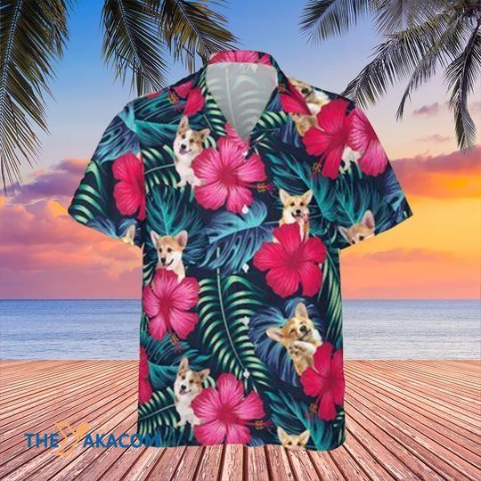 Corgi Hibiscus Summer Beach Vacations The Best Gift For Dog Lovers Hawaiian Shirt Ha66933