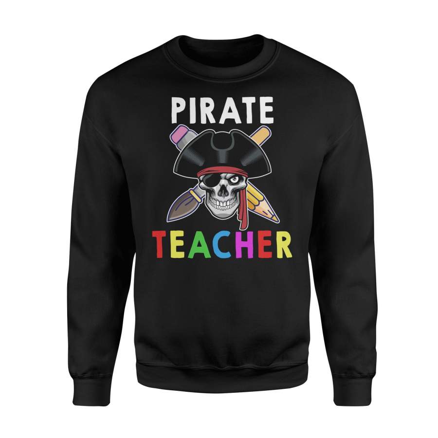 Halloween Pirate Teacher Halloween Sweatshirt