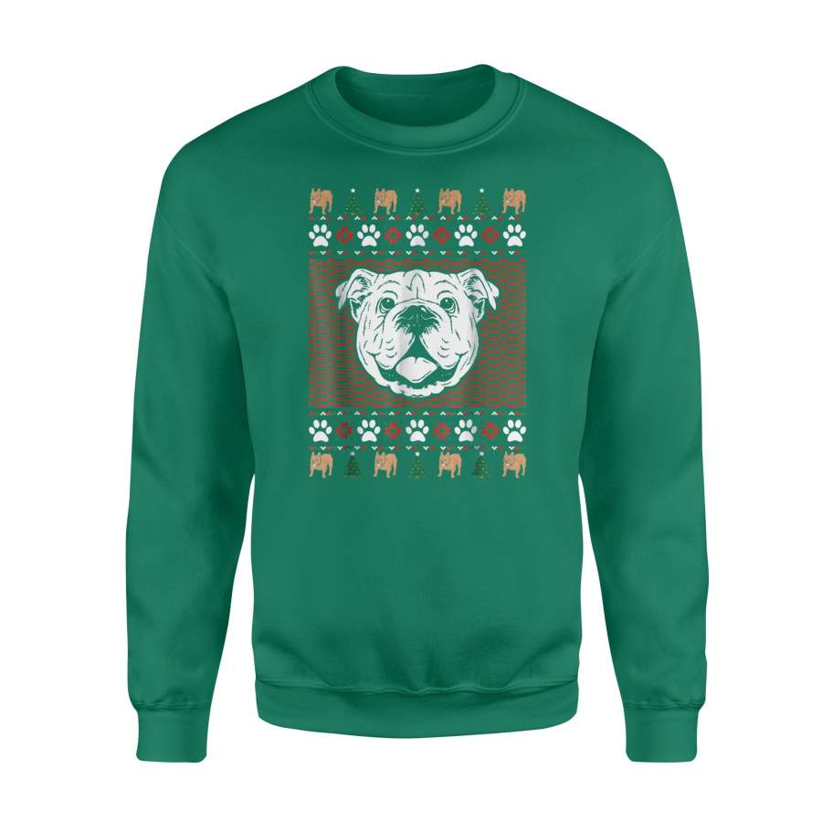 Bulldog Ugly Christmas Sweater Sweatshirt