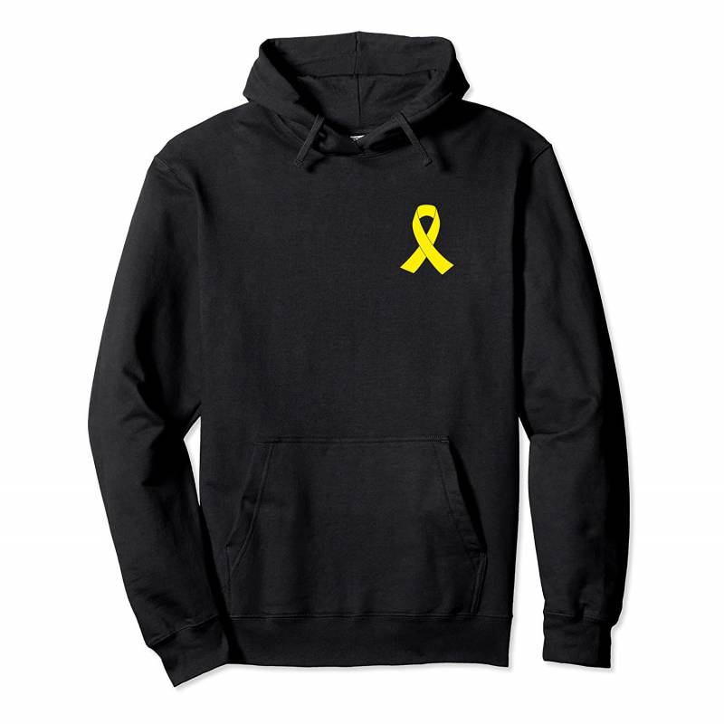 Yellow Ribbon Sarcoma Bone Cancer Awareness Pullover Hoodie