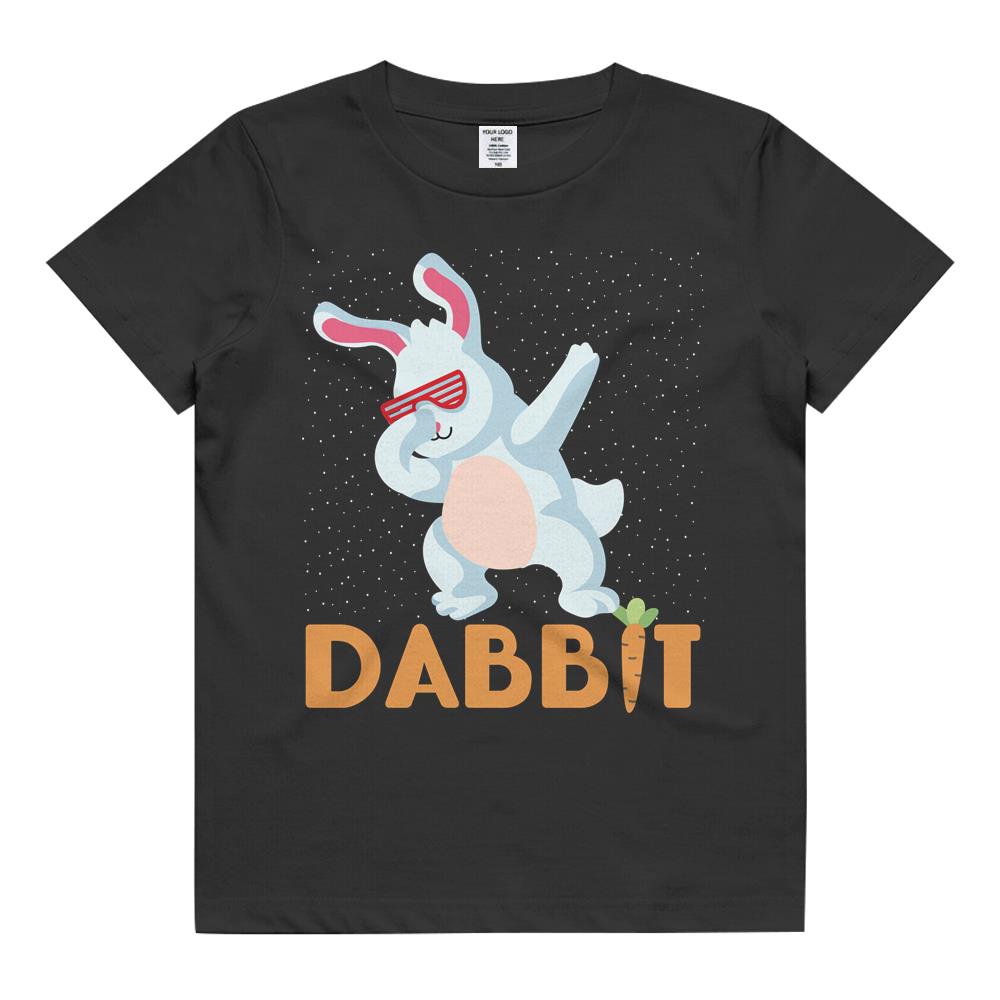 Dabbing Bunny Funny Rabbit Dab Dace Easter Sunday 2021 Festive Party Kids T Shirt