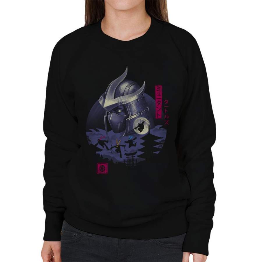 Turtles in Japan Retro TMNT Women’s Sweatshirt