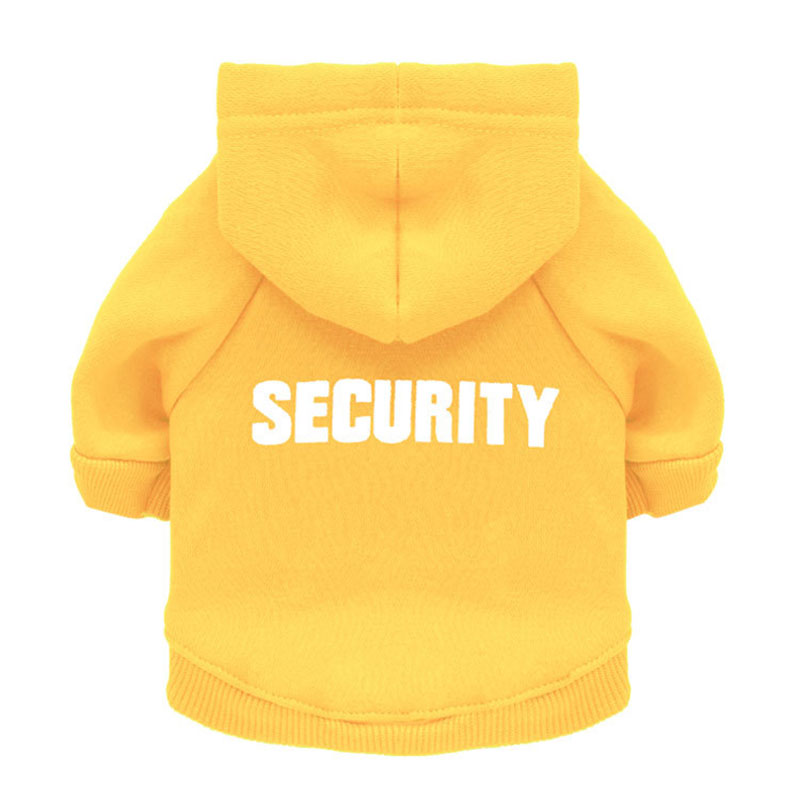 Security Dog Clothes Classic Pet Dog Hoodies Clothes For Small Dog Autumn Coat Jacket for Yorkie Chihuahua Puppy Clothing alx