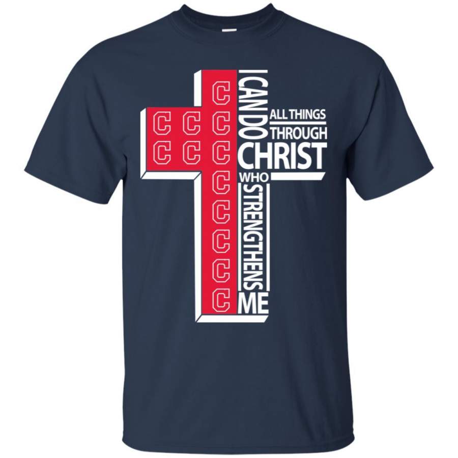 I Can Do All Things Through Christ Cleveland Indians T Shirts