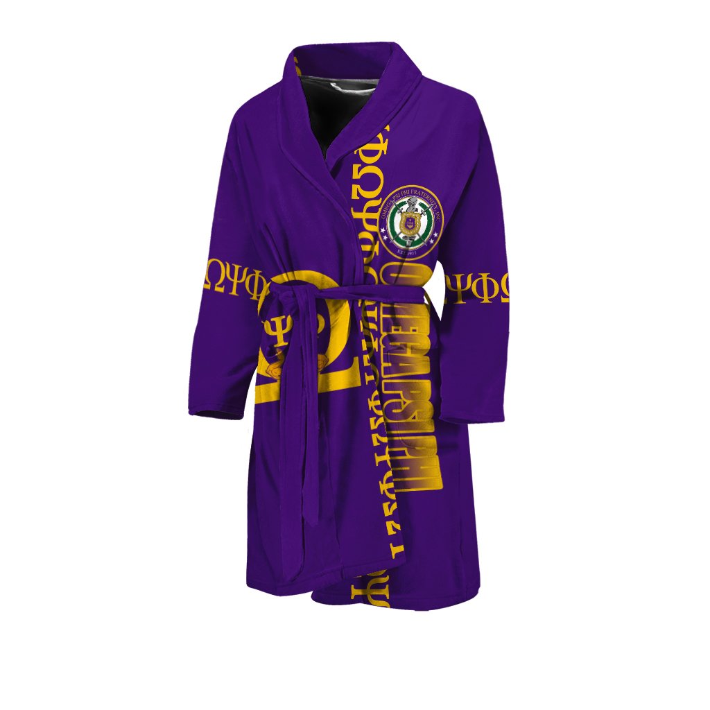 Masonstars Bath Robe – Omega Psi Phi Style Men’s Bath Robe J09