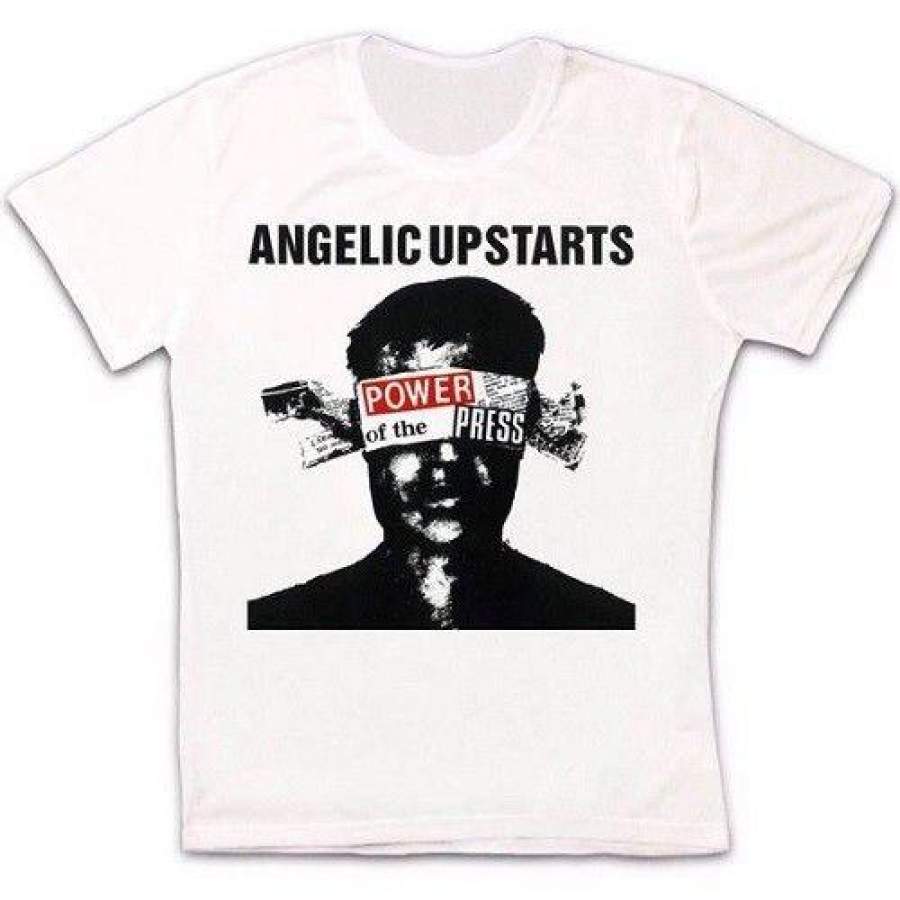 Angelic Upstarts Power Of The Press Punk Retro Vintage Men’S T Shirt