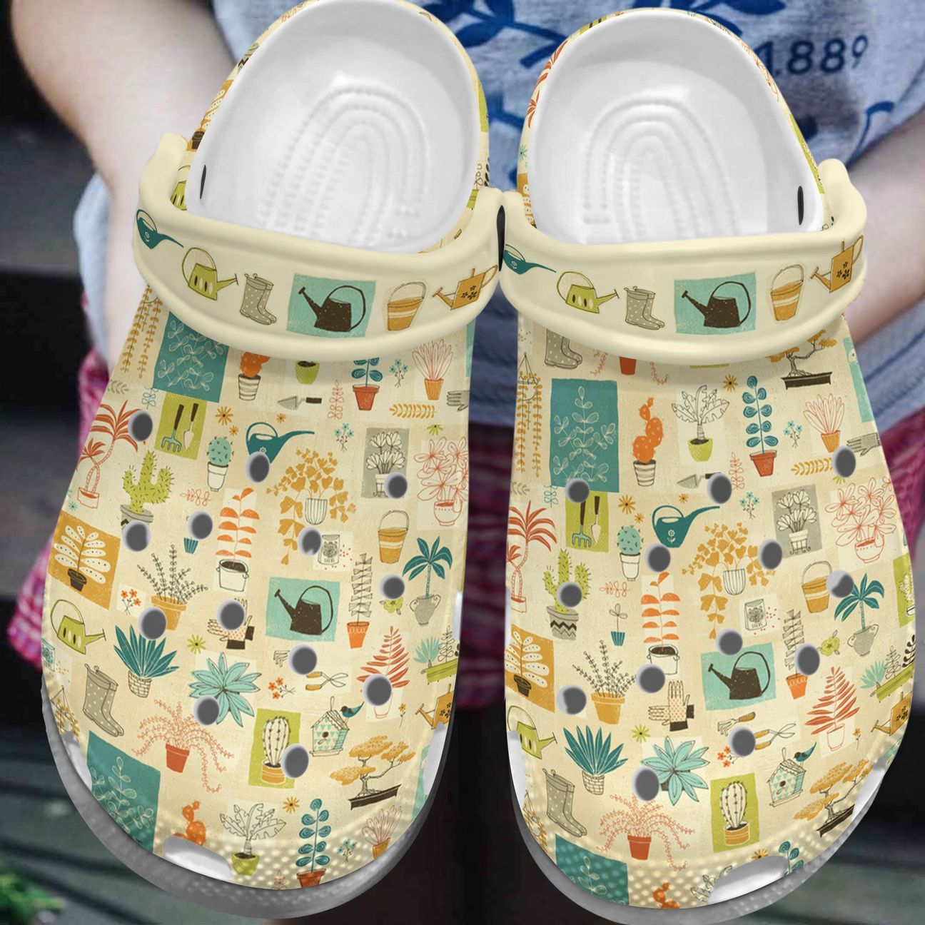 Garden Personalized Clog, Custom Name, Text, Color, Number Fashion Style For Women, Men, Kid, Print 3D Garden Pattern