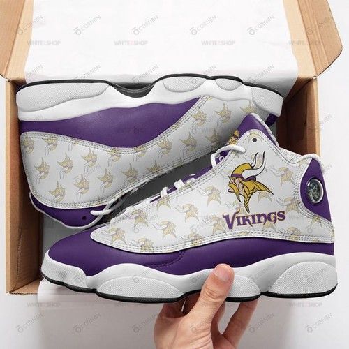 Minnesota Vikings Personalized Air Jordan 13 Sneakers Gift For Fan