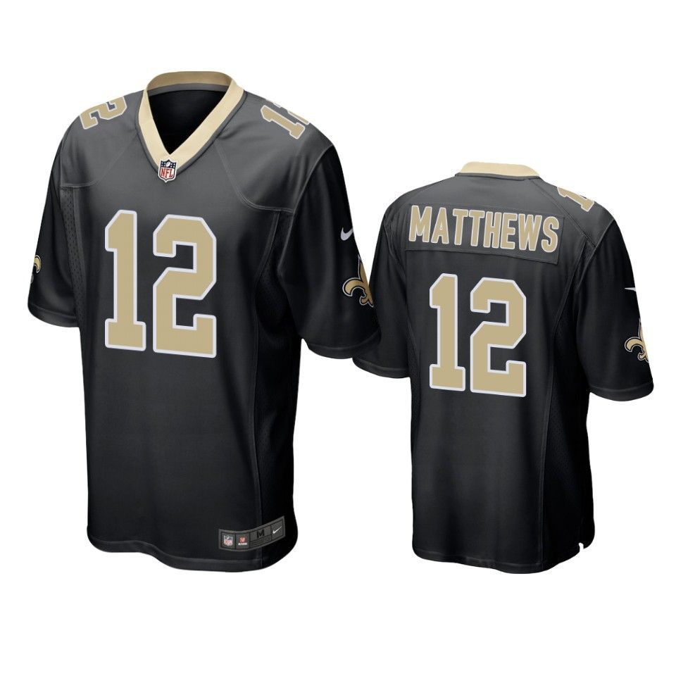 New Orleans Saints Rishard Matthews Game Black Mens Jersey