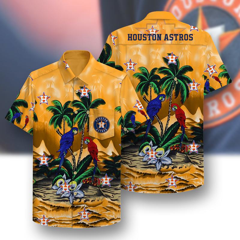 Houston Astros Unisex Hawaiian Shirt Pattern- Hawaii Shirt-Lan1