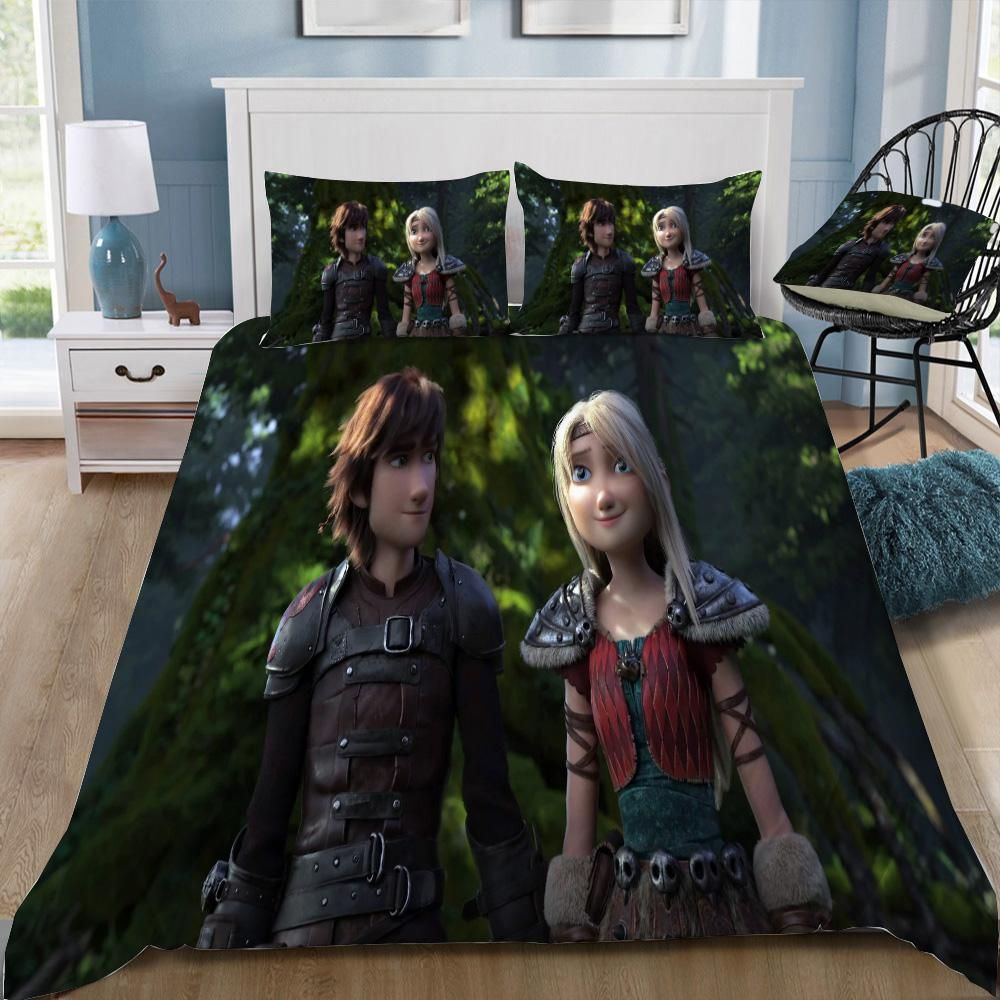 3d Customize  How To Train Your Dragon 3 Bedding Set Duvet Cover