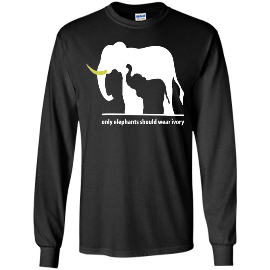 Elephants T Shirt – Only Elephants Should Wear Ivory T Shirt