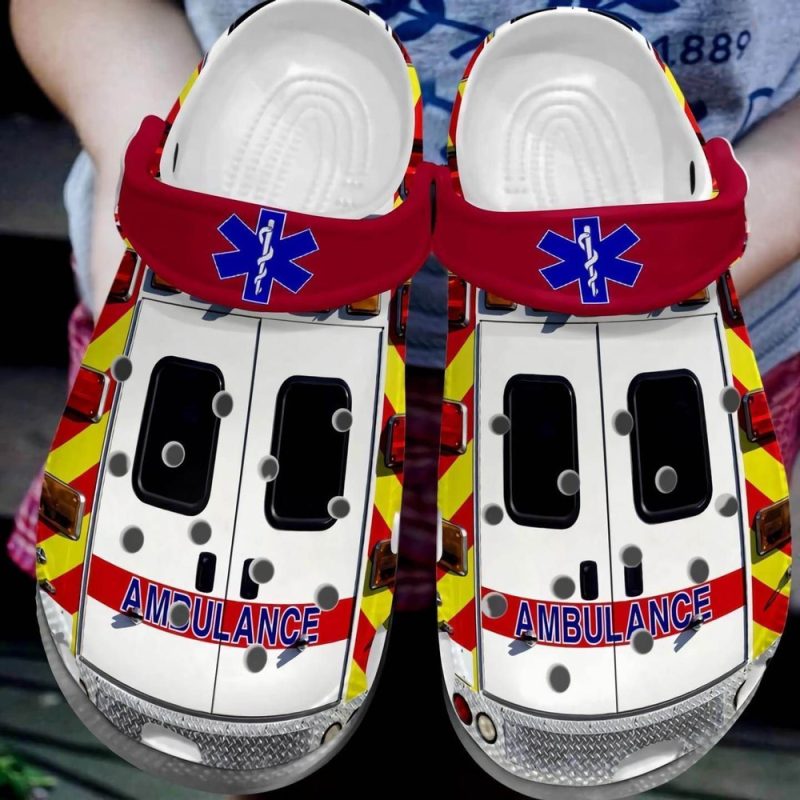 Ambulance Style Gift For Lover Rubber clog Shoes Comfy Footwear