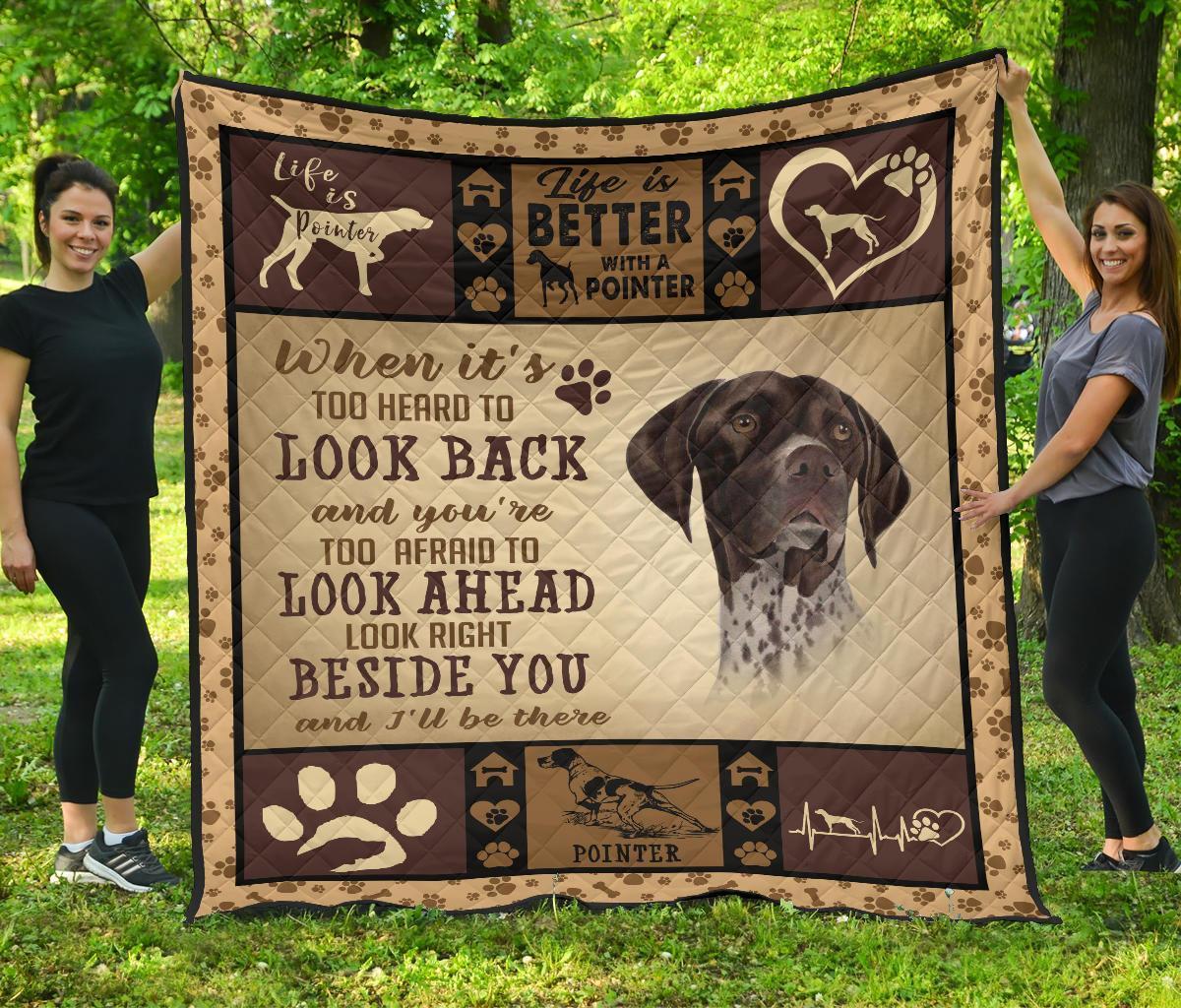 Life Is Better With Pointer Quilt Blanket