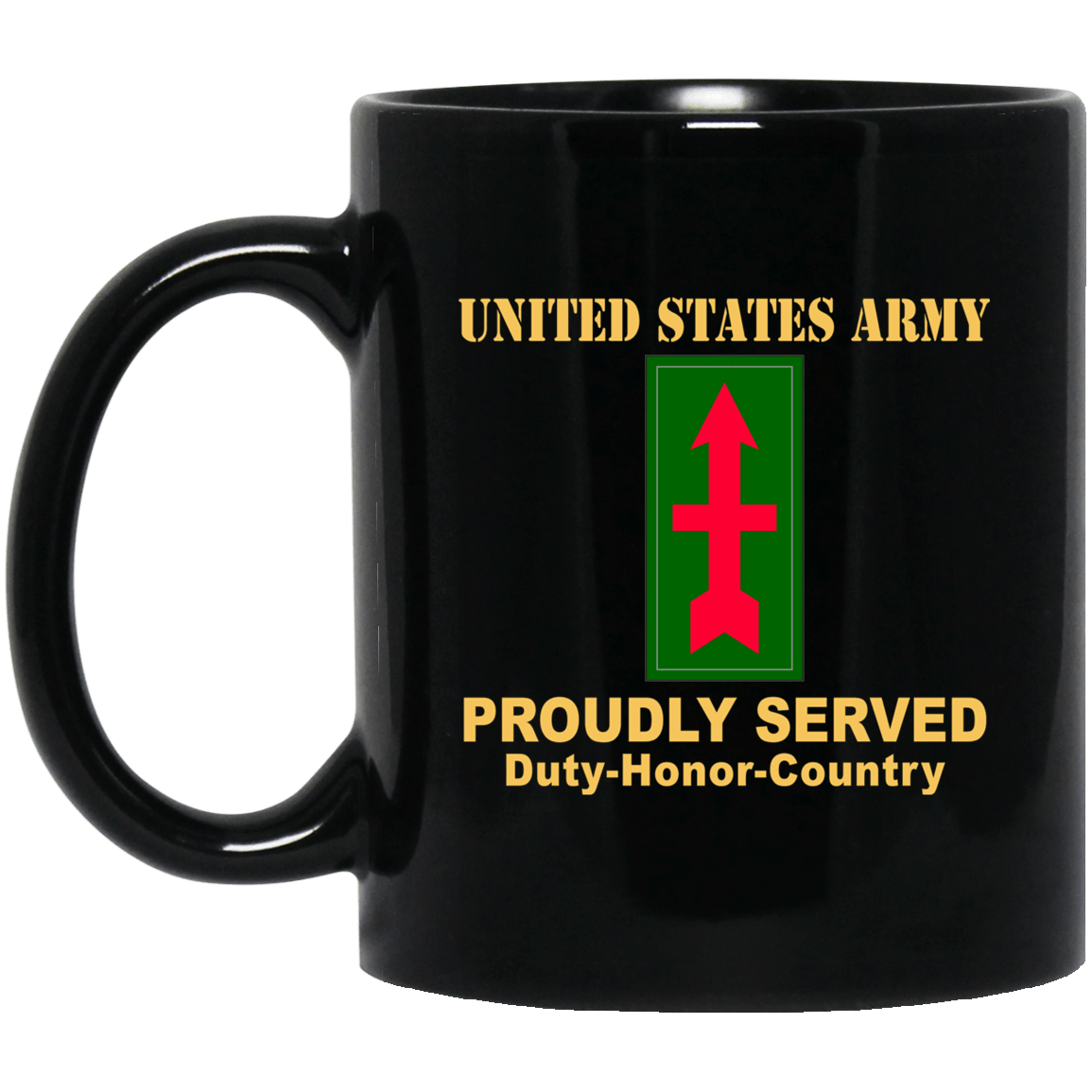 US ARMY 32ND INFANTRY BRIGADE COMBAT TEAM CSIB – 11 oz – 15 oz Black Mug