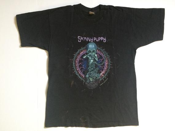 Vtg Skinny Puppy 1993 Promo T Shirt Size Xl