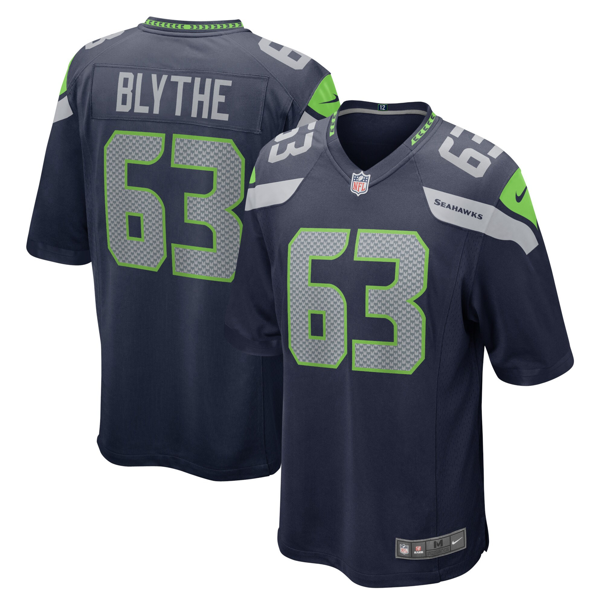 Austin Blythe Seattle Seahawks Game Jersey – College Navy NFL