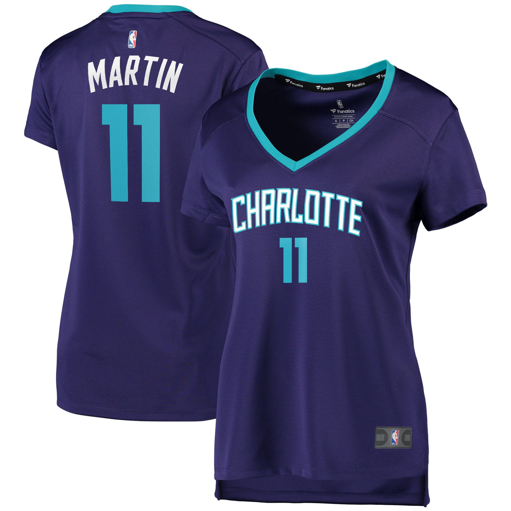 Cody Martin Charlotte Hornets Fanatics Branded Womens Fast Break Replica Player Jersey – Statement Edition – Purple NBA