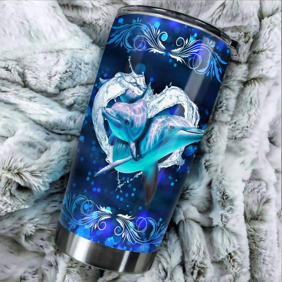 Love Dolphin    Insulated Stainless Steel Tumbler Cup