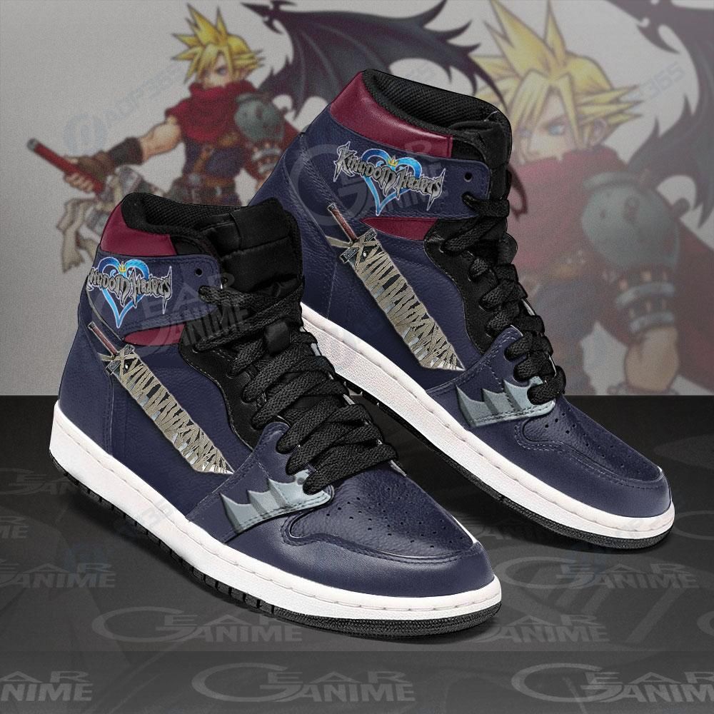 Kingdom Hearts Cloud Sword Sneakers Anime Shoes Air Jordan 13 Shoes Hajd2403336