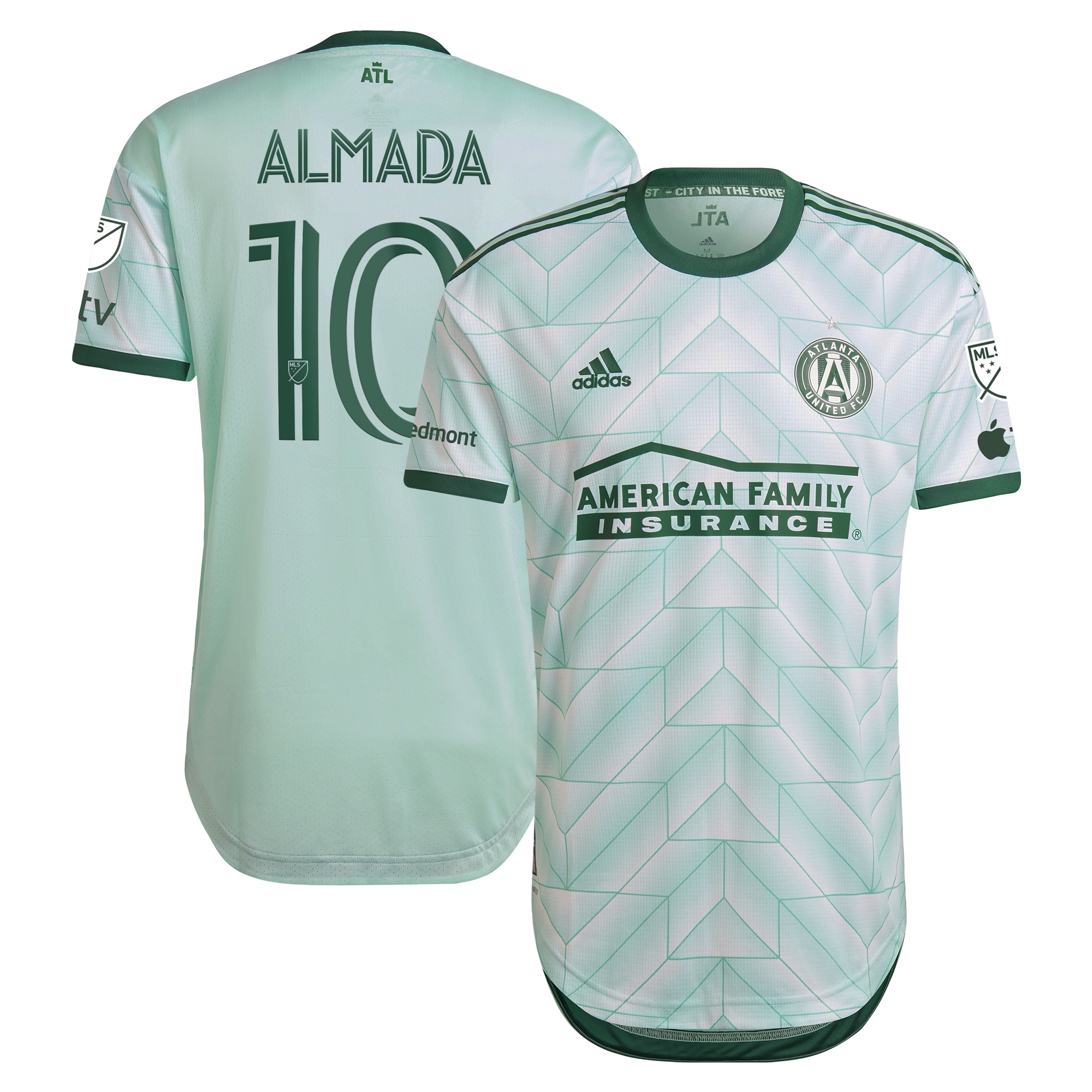 Thiago Almada Atlanta United FC 2023 The Forest Kit Authentic Jersey – Mint