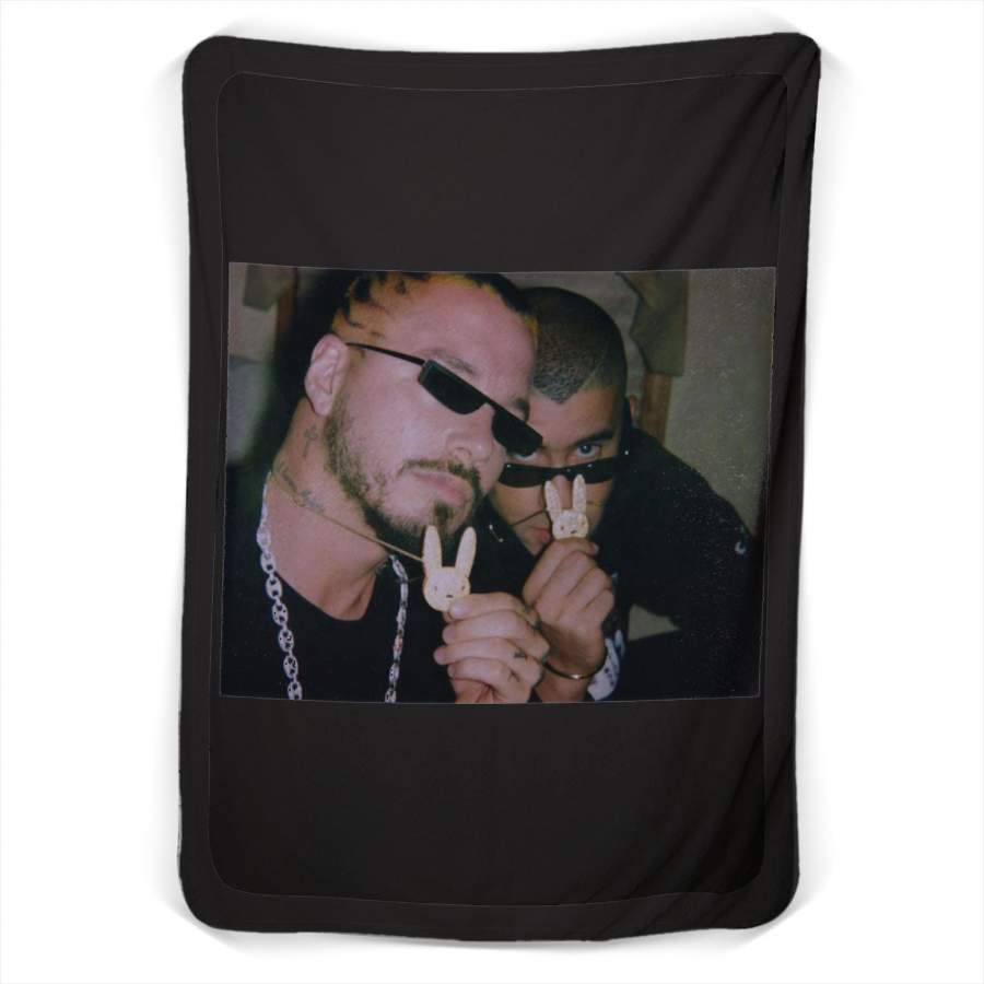 Oasis J Balvin And Bad Bunny Fleece Blanket