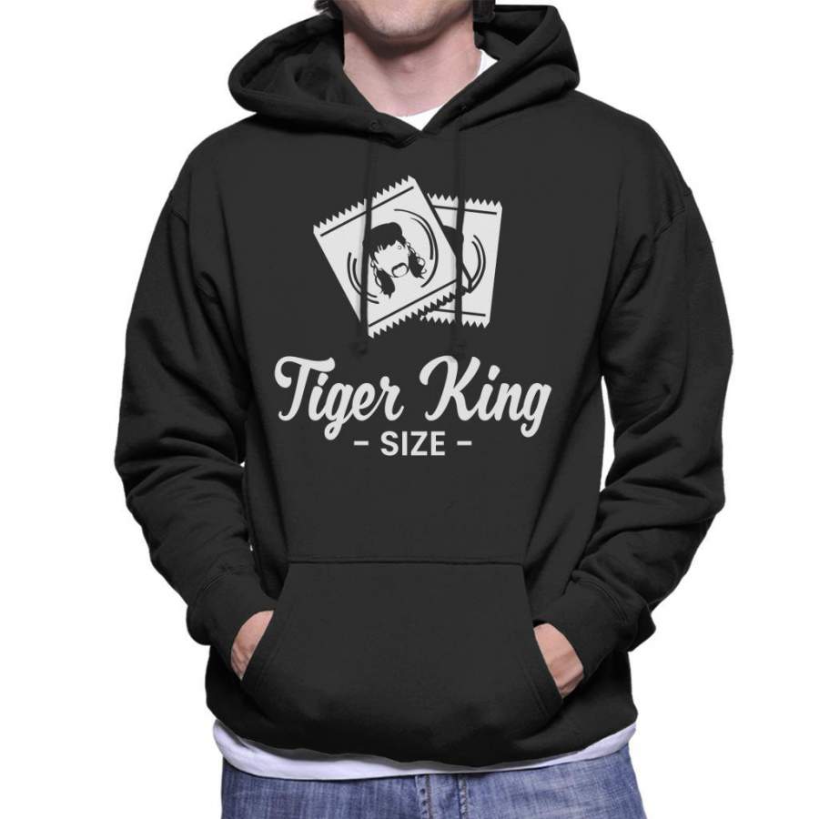 Tiger King Size Joe Exotic Condoms Men’s Hooded Sweatshirt