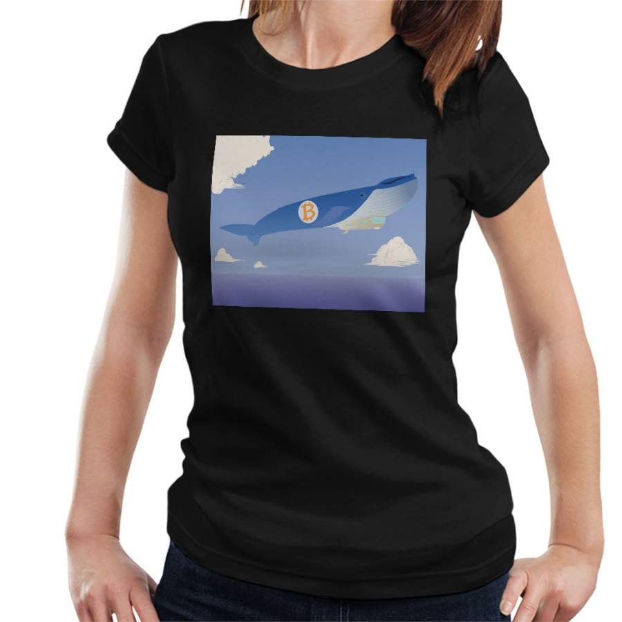 Bitcoin Air Whale Women’s T-Shirt