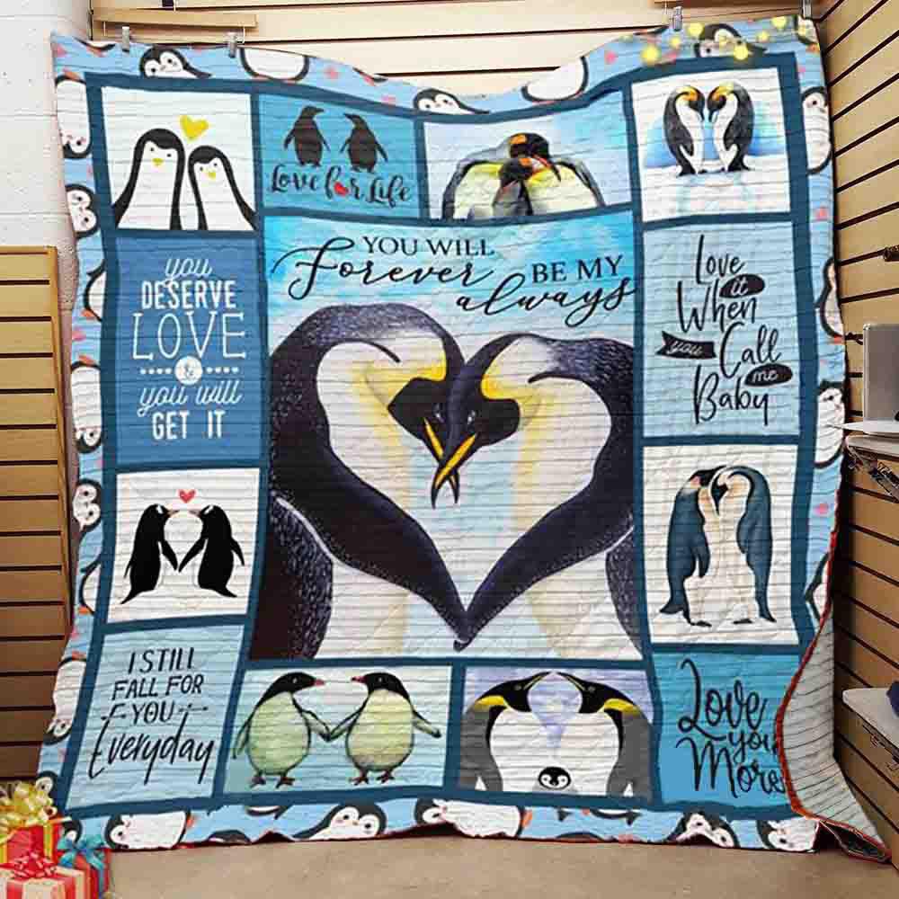 Mp0310 – Penguin – You Will Be Mine Forever – Quilt