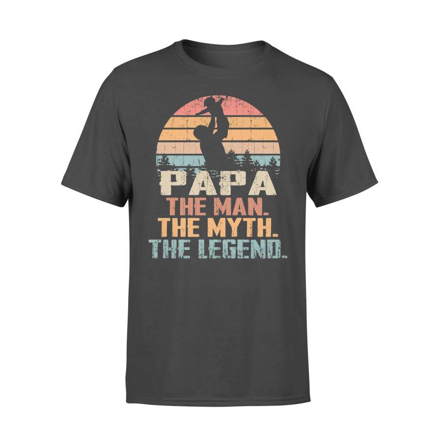 Father’s Day Papa The Man The Myth The Legend Vintage T-shirt