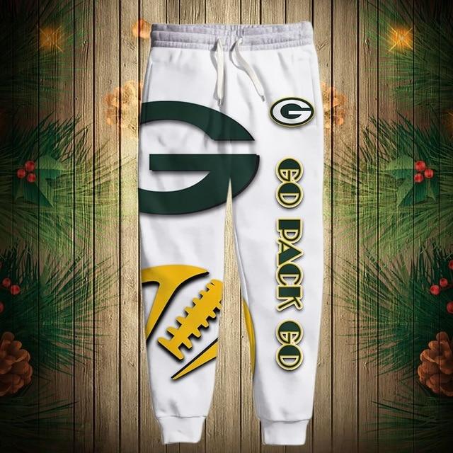 Green Bay Packers Zigzag Casual 3D Sweatpants