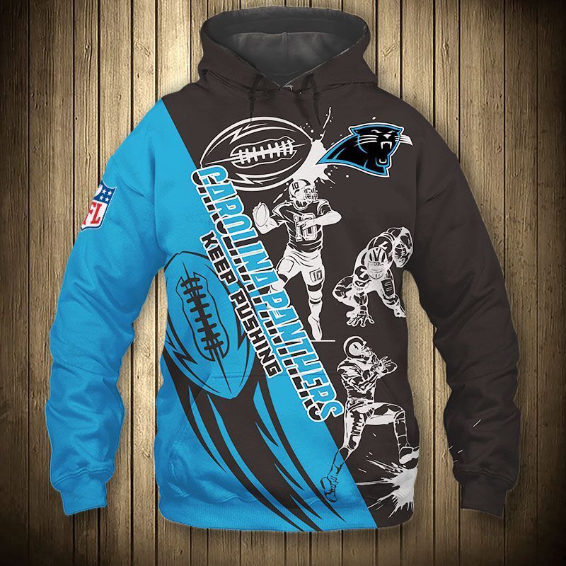 Carolina Panthers Hoodie 3D Cartoon Player Cute Sweatshirt