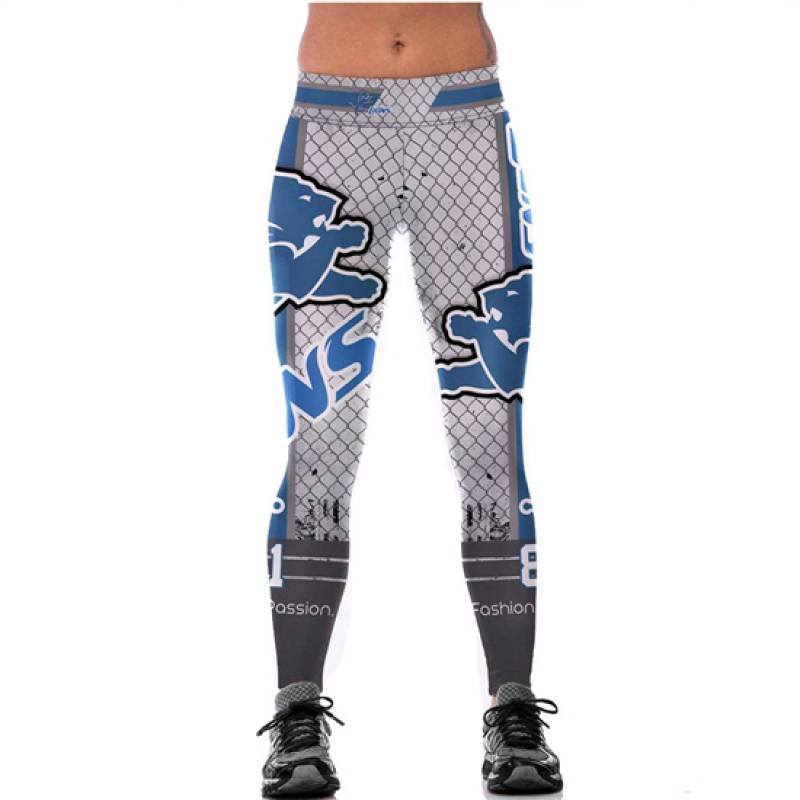 Detroit Lions 3D Leggings #2