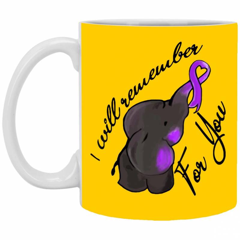 I Will Remember For You End Alzheimers Elephant Mug