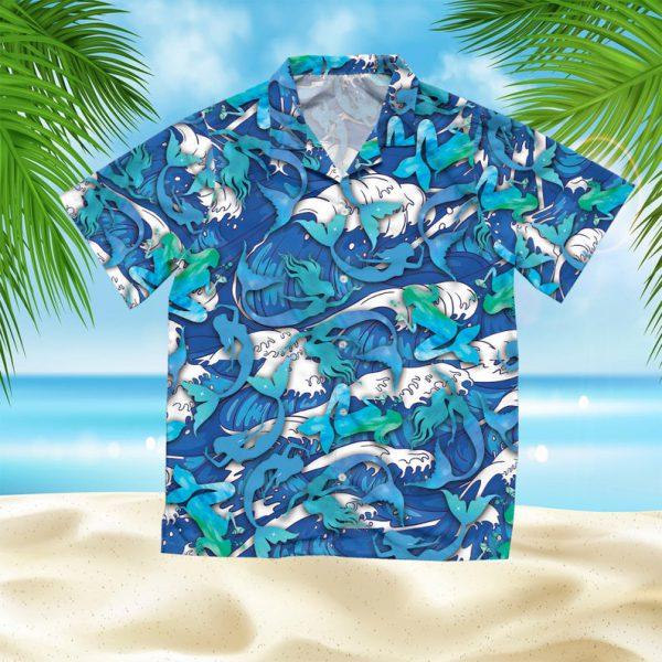 Mermaid Summer Hawaii Shirt Unisex Adult Ha89