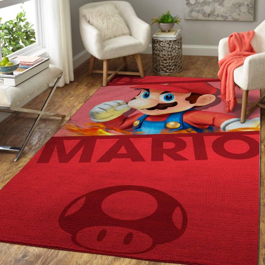 Super Mario Area Rug Nintendo Video Game GFD 1910138