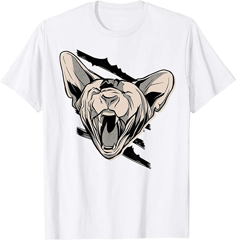 Angry Sphynx Cat Kitten Pet T-Shirt