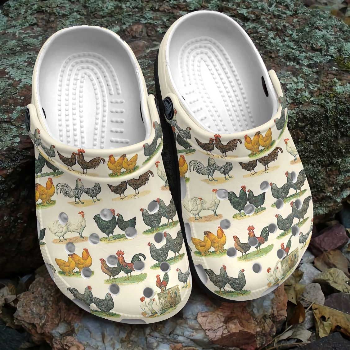 Chicken Personalized Clog, Custom Name, Text, Color, Number Fashion Style For Women, Men, Kid, Print 3D Chicken Breeds