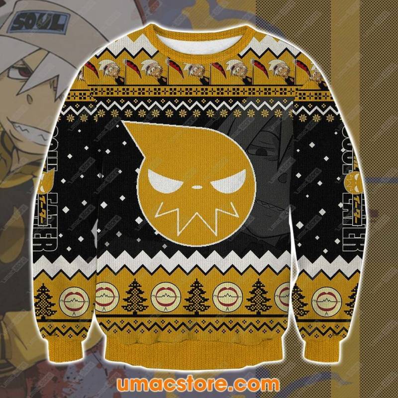 Soul Eater 3D Print Ugly Christmas Sweatshirt