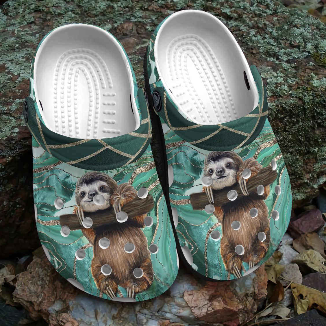 Sloth Personalized Clog, Custom Name, Text, Color, Number Fashion Style For Women, Men, Kid, Print 3D Lovely Sloth 1