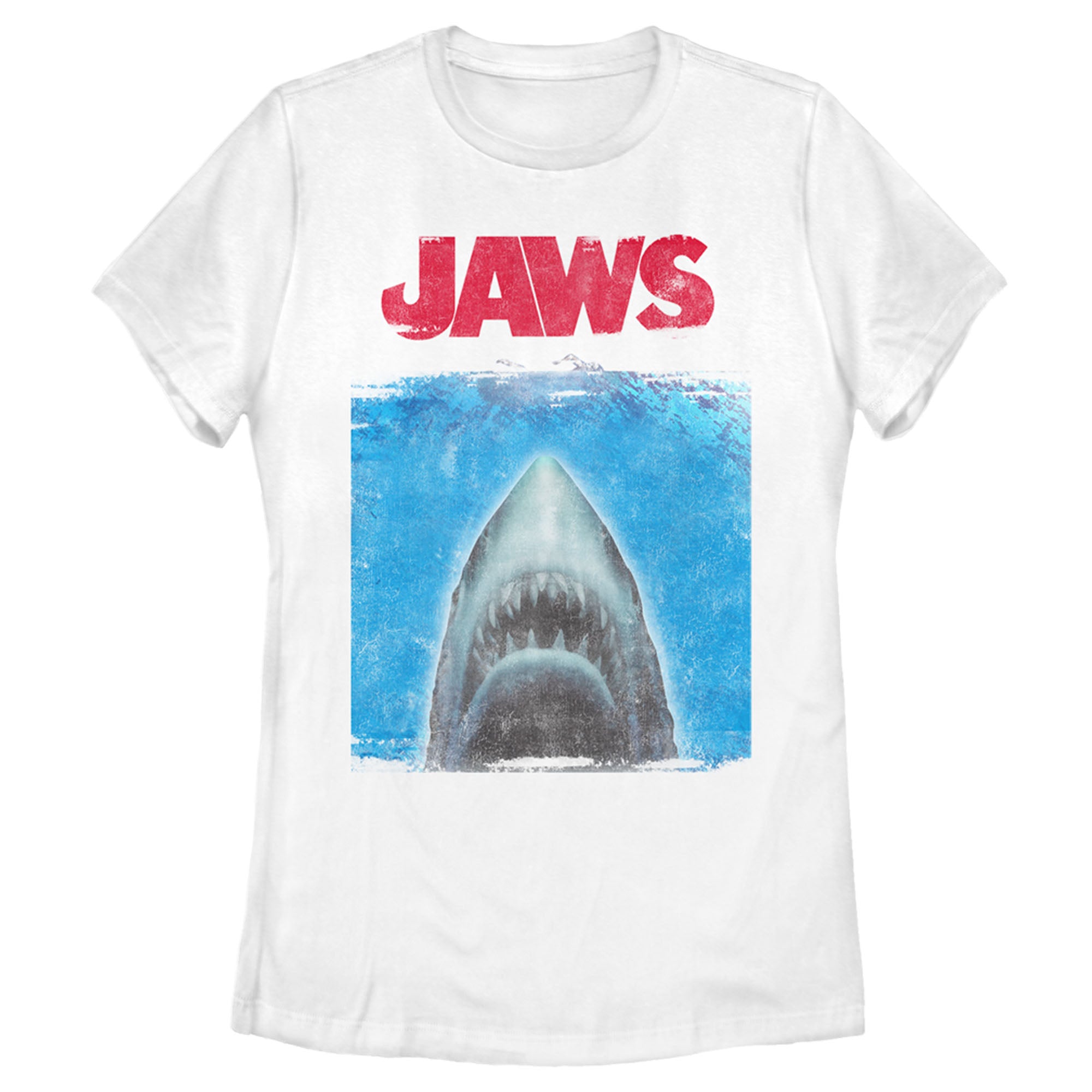 Women’S Jaws Shark Movie Poster T-Shirt