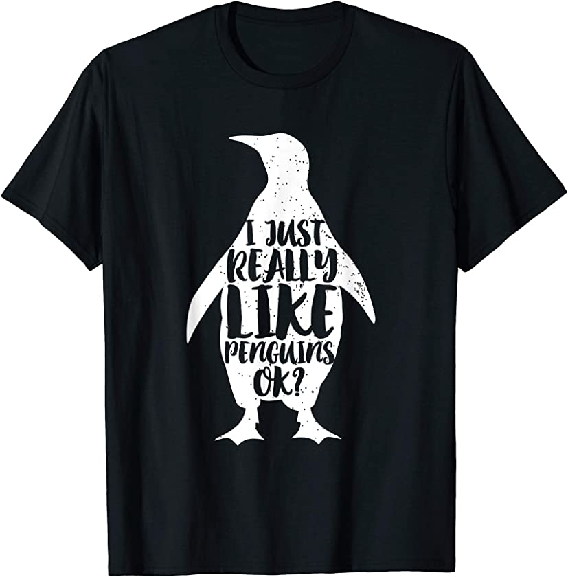 Cute Penguin Shirt Funny Animal Cool Penguin Bird Love Gift T-Shirt