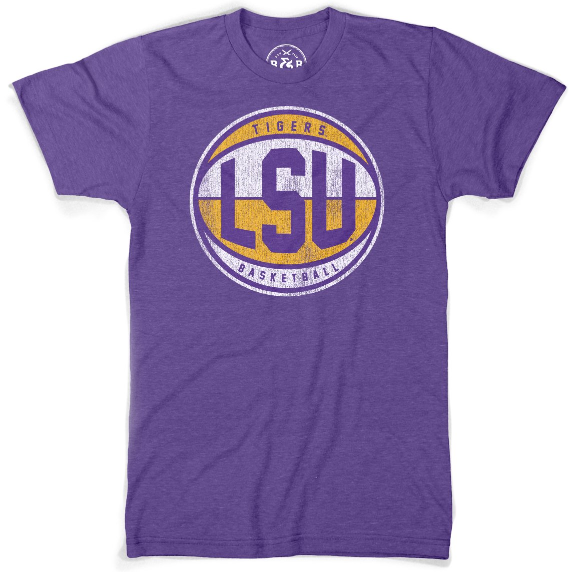 B&B Dry Goods LSU Tigers Basketball ABA Tri-Blend T-Shirt – Purple