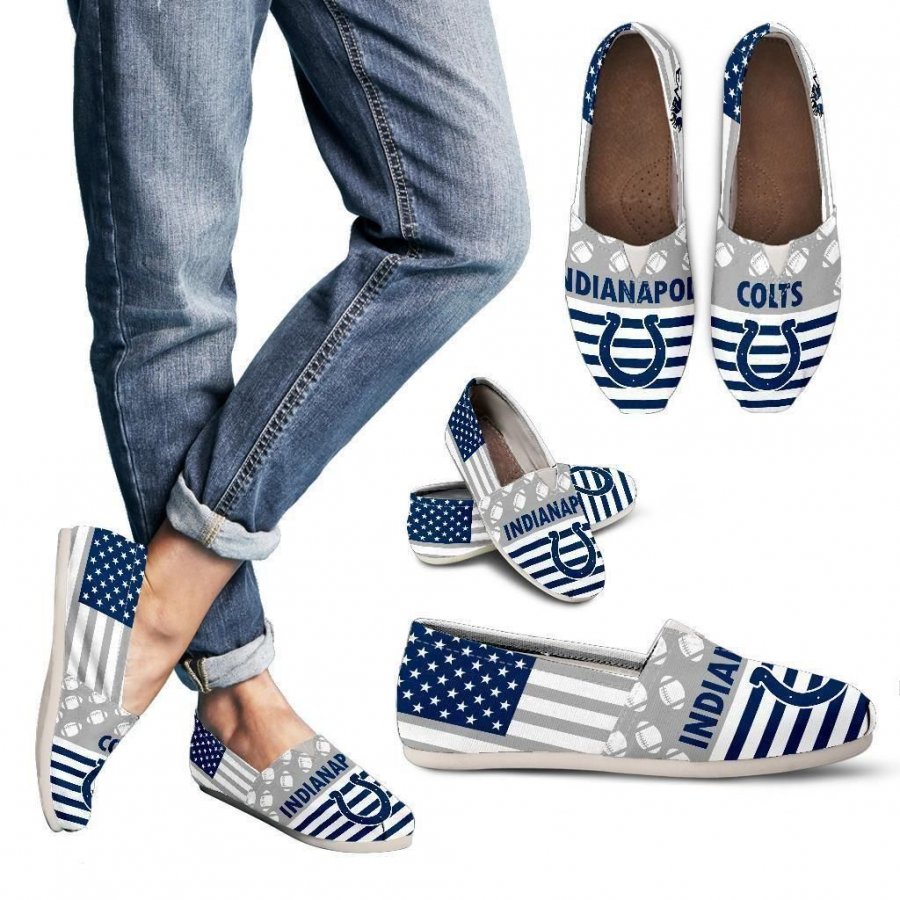 American Flag Indianapolis Colts Casual Shoes #934