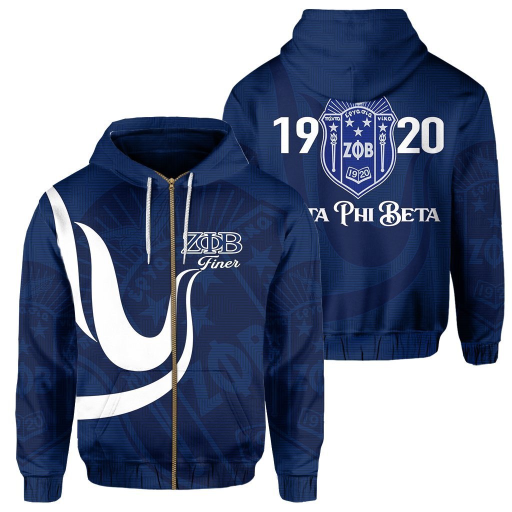 Sorority Hoodie – Zeta Phi Beta Sorority Zip Hoodie