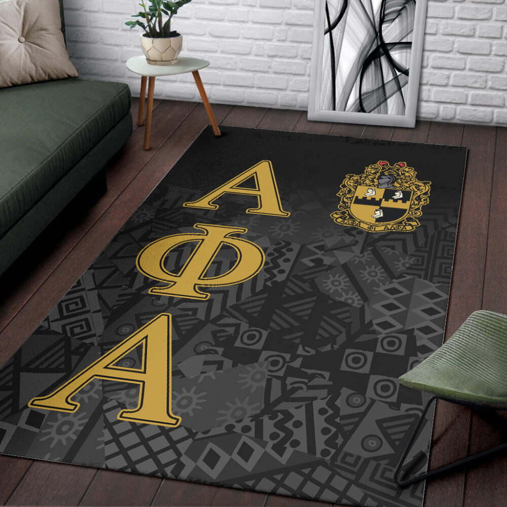 Alpha Phi Alpha Area Rug – Fraternity Black Roots Area Rug