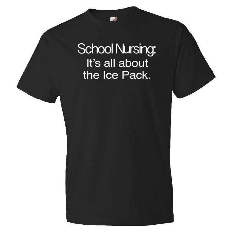 Crushtee School Nurse Shirt, School Nurse Gift, It’s All About the Ice Pack, Funny  Nursing Gift Hoodie T-Shirt