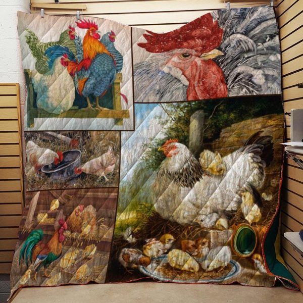 Farmer Who Love Chicken 3D Quilt Blanket HGM24